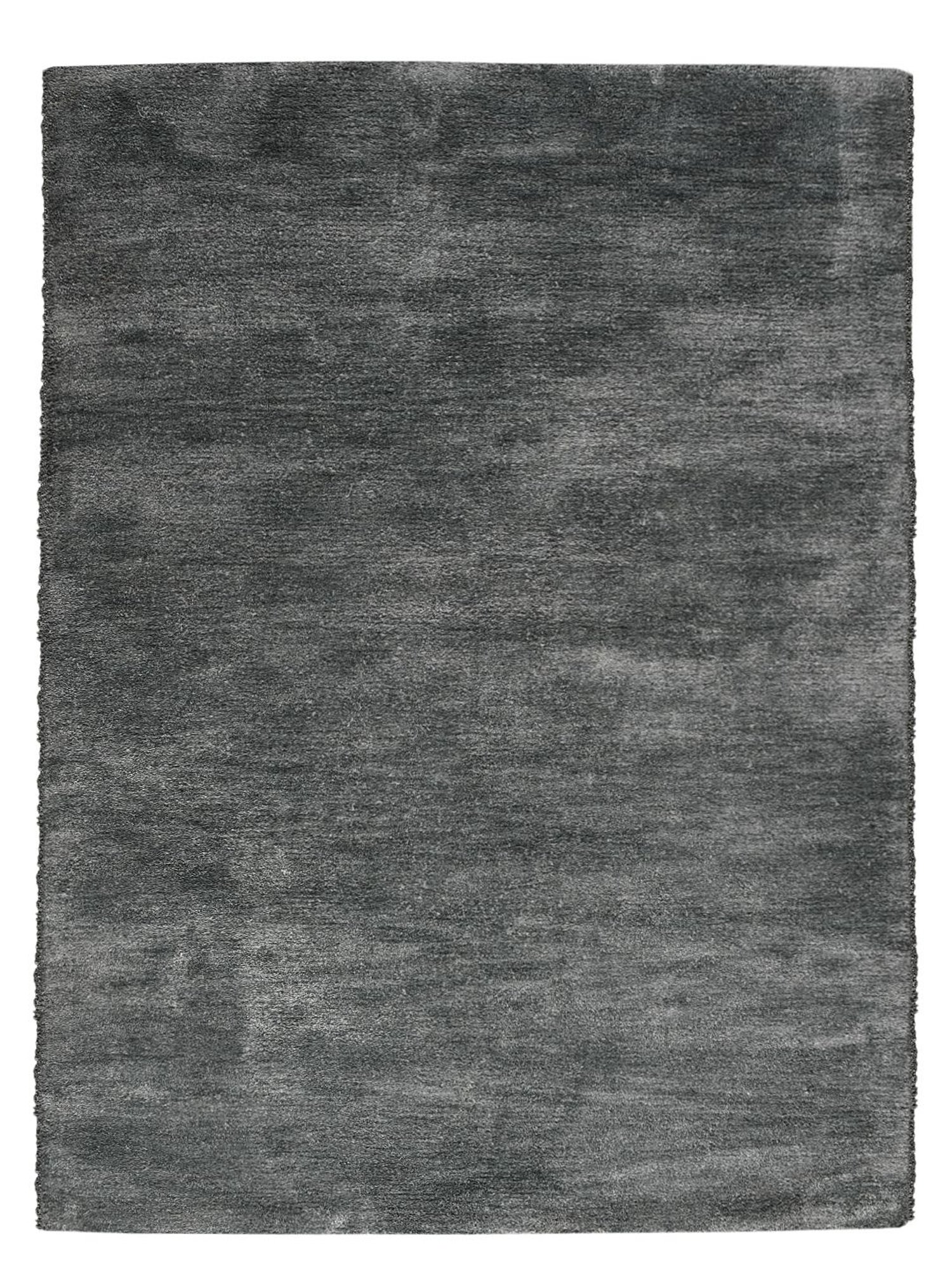 Saral Home Self Design Grey Microfibre Anti Skid Carpet