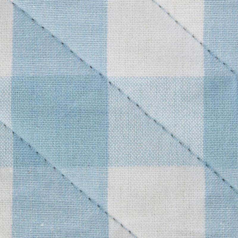 2pc Cotton Buffalo Check Oven Mitt and Pot Holder Set Blue - Design Imports