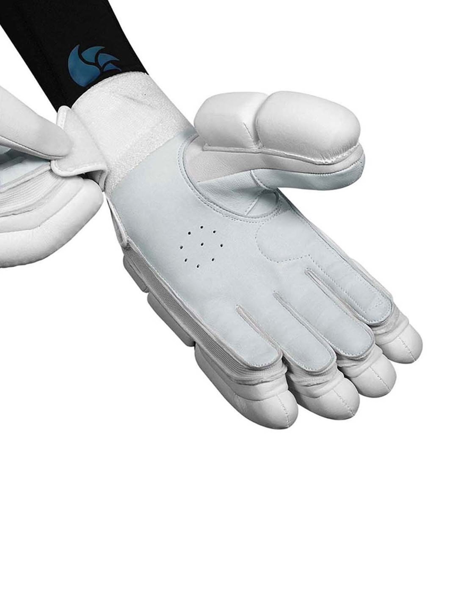 DSC Krunch Bull 31 Leather Cricket Batting Gloves Size - Youth-LH