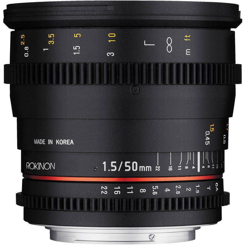 Rokinon 50mm T/1.5 DS Cine Lens (for Video DSLR Nikon Cameras)