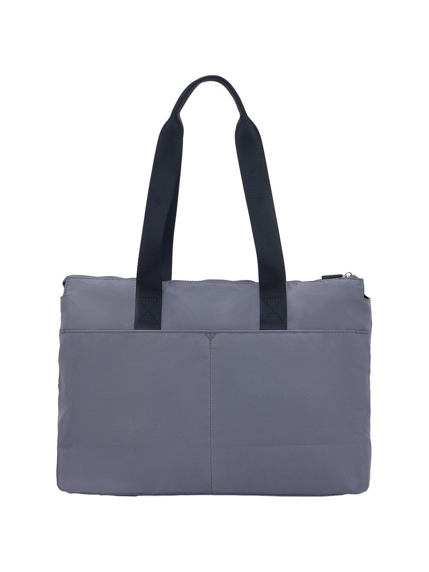 Nautica Grey Solid Medium Tote Handbag