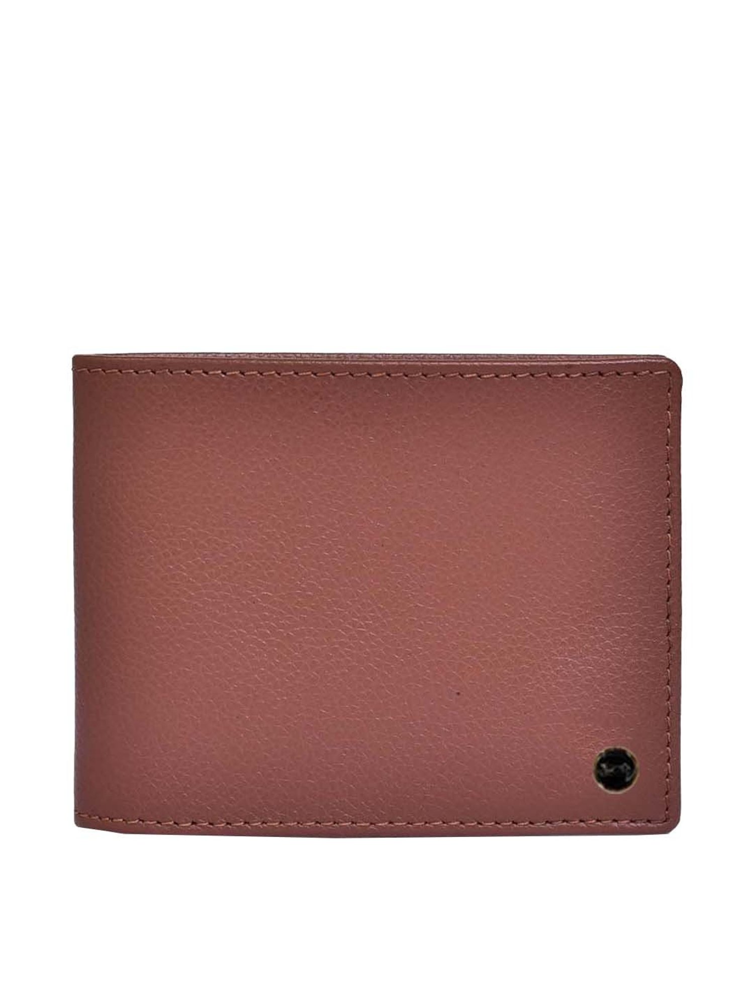 BELWABA Tan Casual Leather Bi-Fold Wallet for Men