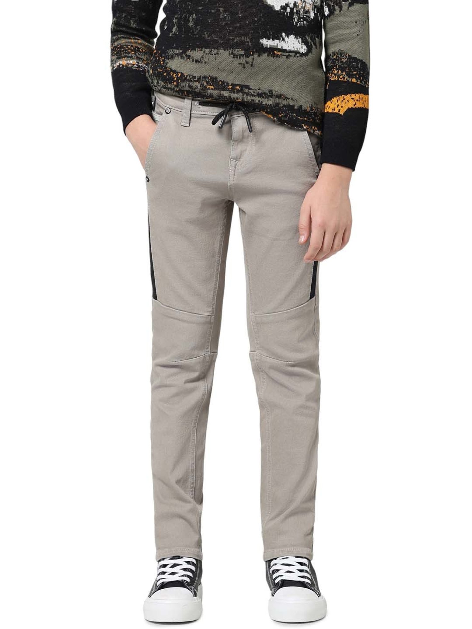 Jack & Jones Junior Beige Regular Fit Trousers