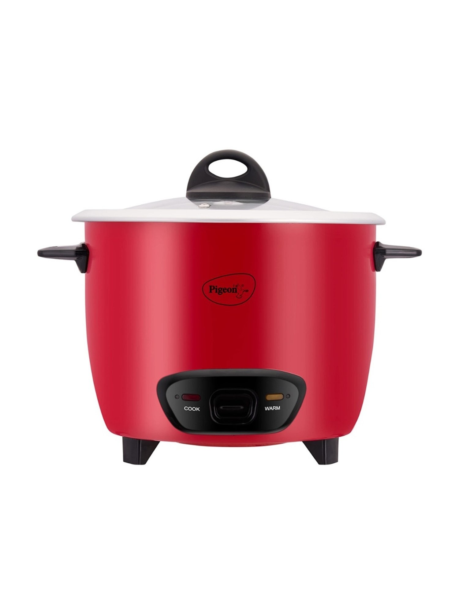 Pigeon Rice Cooker 700W, 1.8L with Single pot & Measuring Cup (Red)