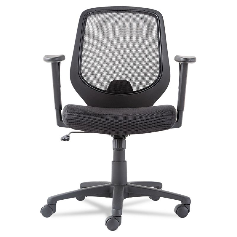 Oif Swivel/Tilt Mesh Mid-Back Chair Height Adjustable T-Bar Arms Black CD4218