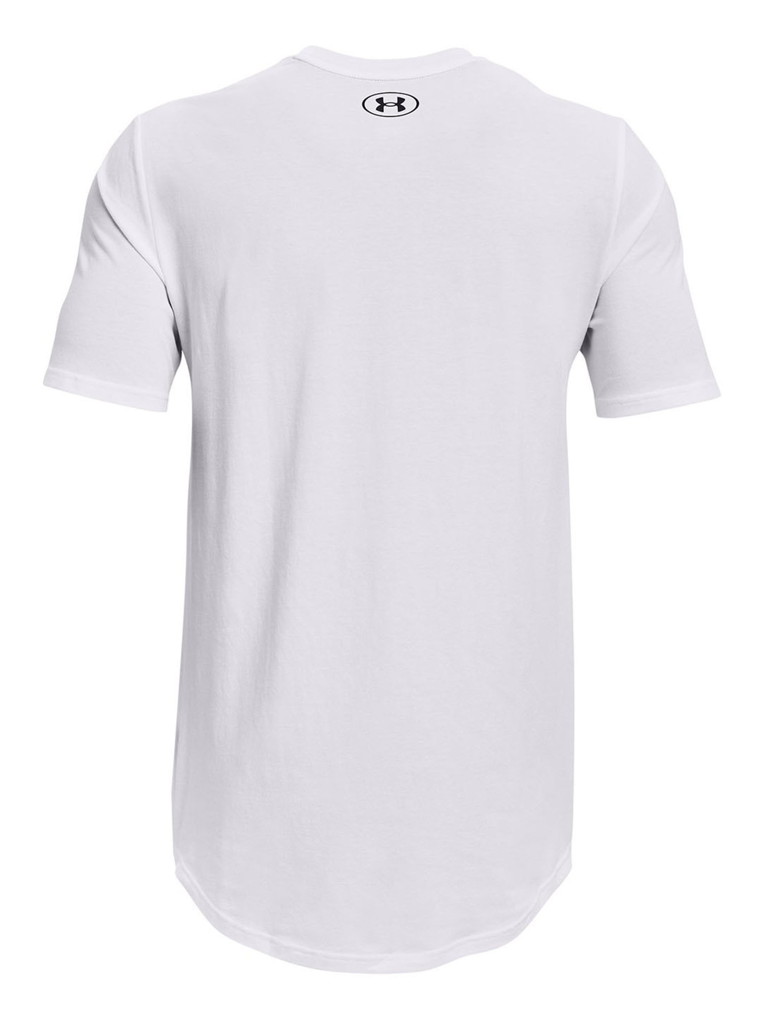 Under Armour White Cotton Regular Fit Printed Sports T-Shirt