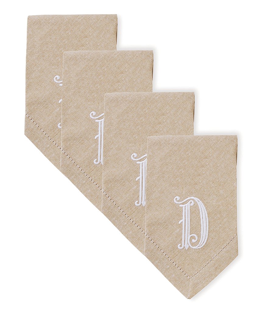 Mud Pie Initial Napkin Set