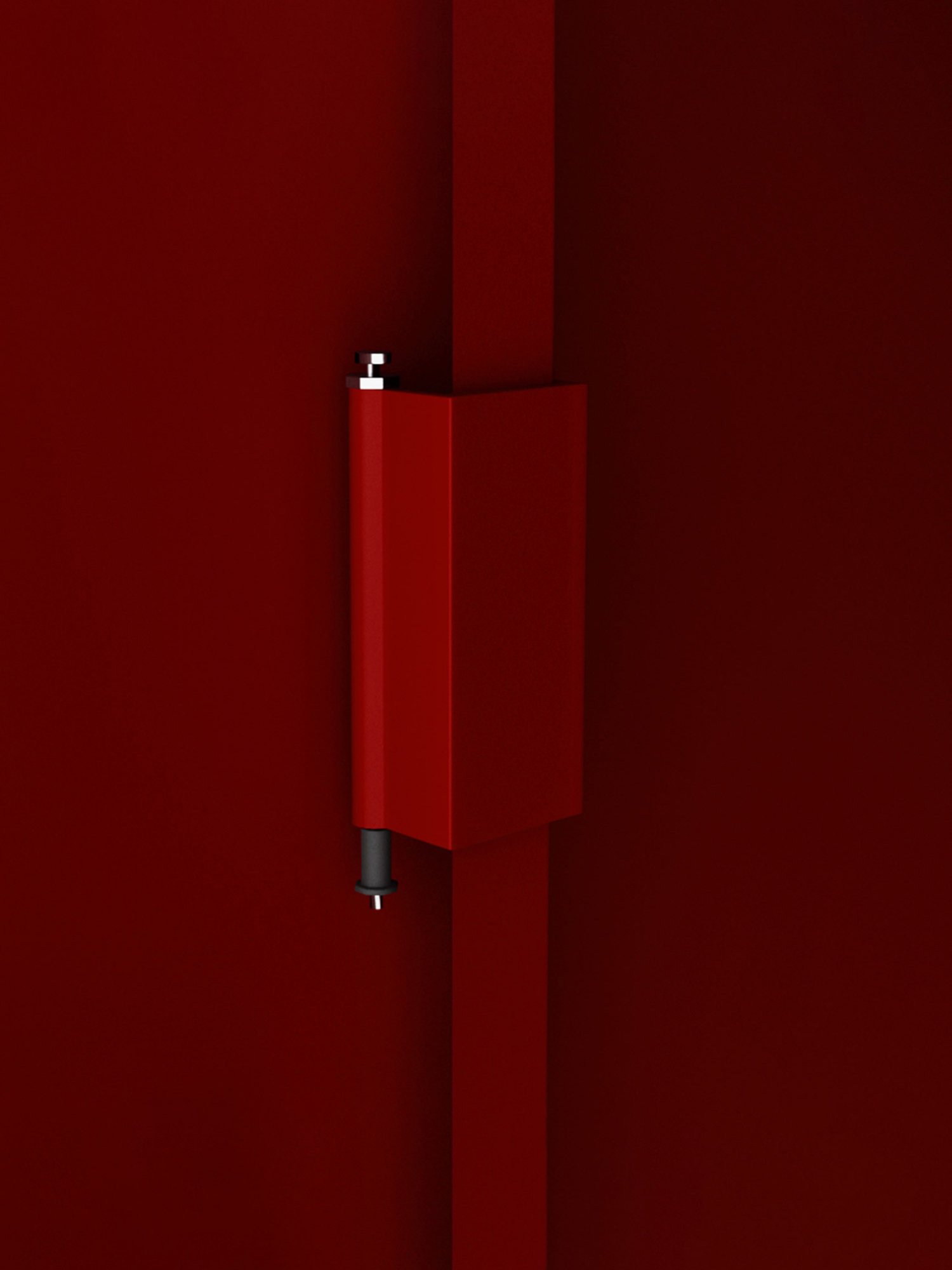 Godrej Interio Centurion 2-Door Steel Almirah, Burgundy (1-Year Warranty, 1 Locker)