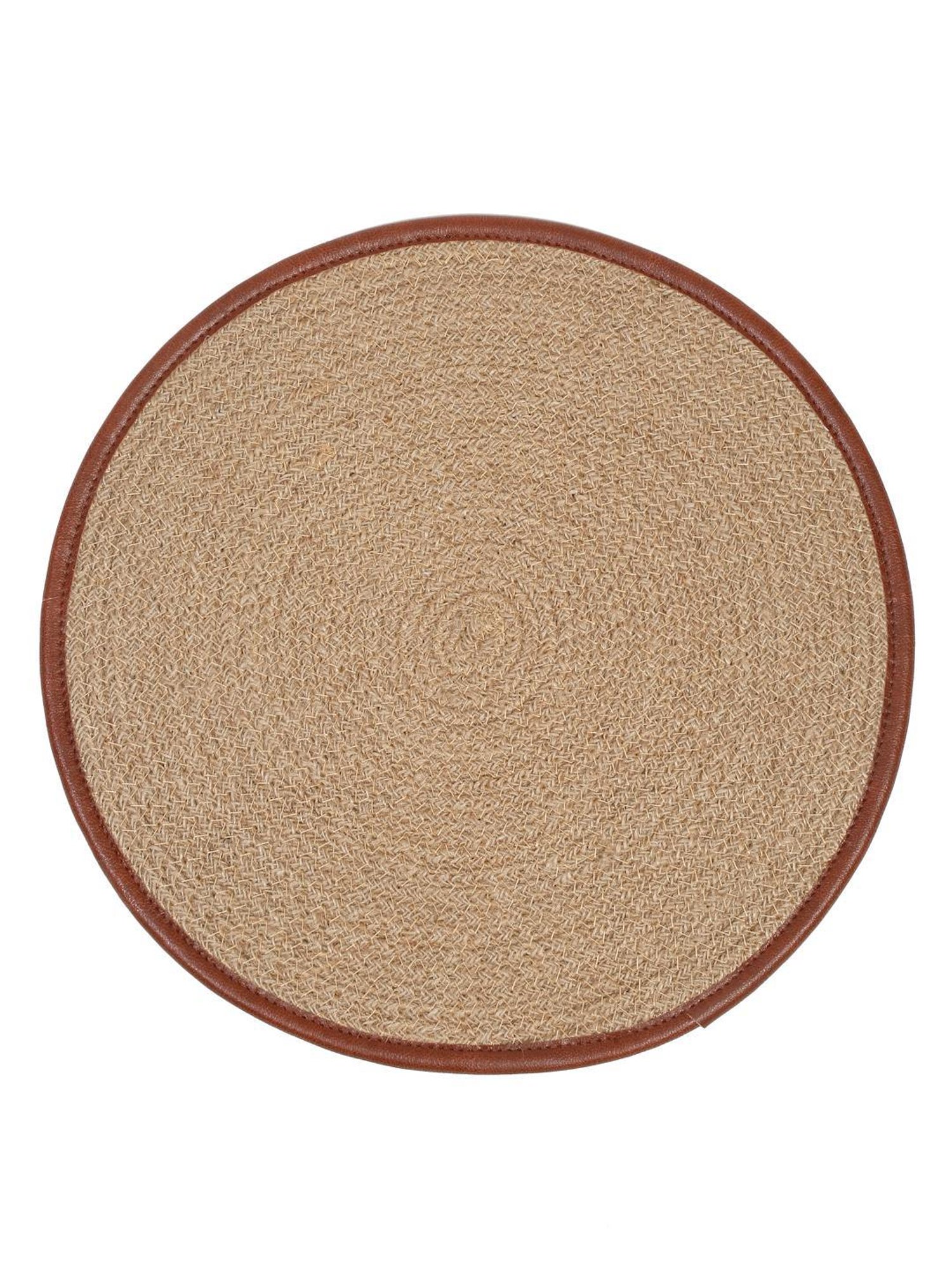 HOSTA HOMES Textured Beige & Tan Jute Placemat
