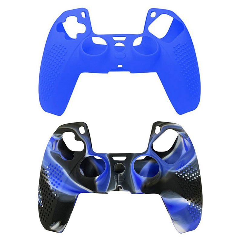 For PS5 Gamepad Silicone Protective Cover For SONY Playstation 5 Wireless Controller Protection Case With Non-slip Particles