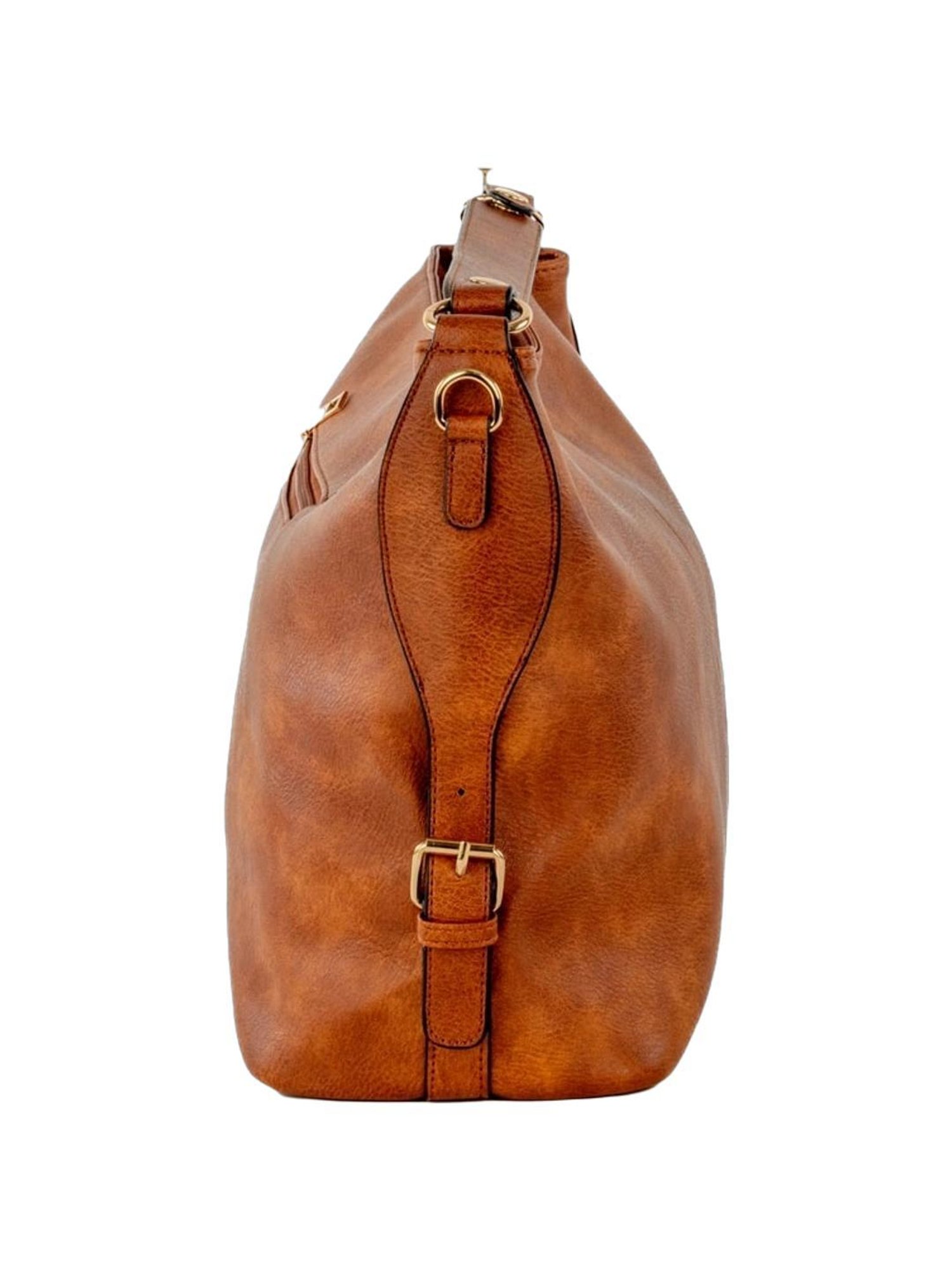 BULCHEE Brown Solid Sling Handbag