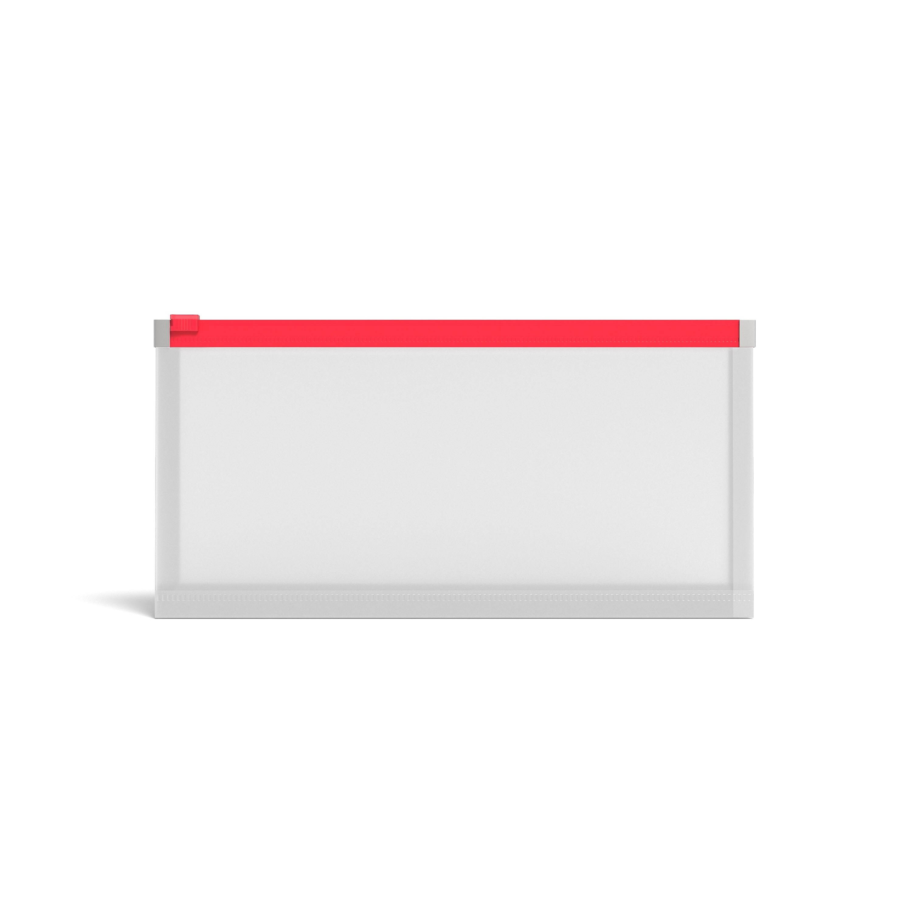 MyOfficeInnovations Poly Zip Envelopes Check Size Clear with Assorted Zippers 5