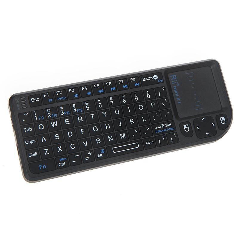 Rii X1 Mini 2.4GHz Black Wireless Keyboard with Mouse Touchpad Remote Control