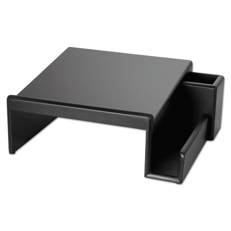 Rolodex Wood Tones Phone Center Desk Stand 12 1/8 x 10 Black 62538