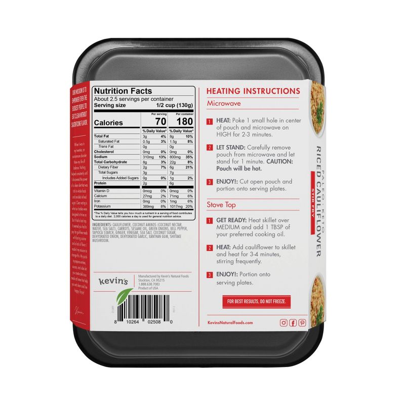 Kevin's Riced Cauliflower Stir Fry - 12oz