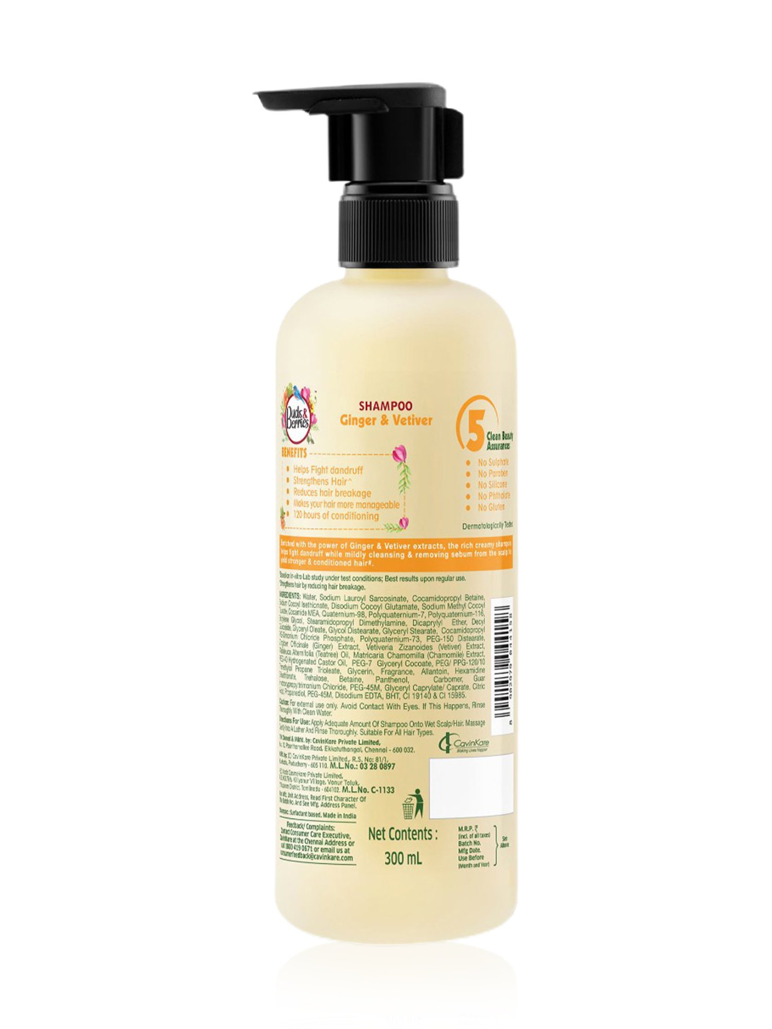 Buds & Berries Ginger & Vetiver Shampoo - 300 ml