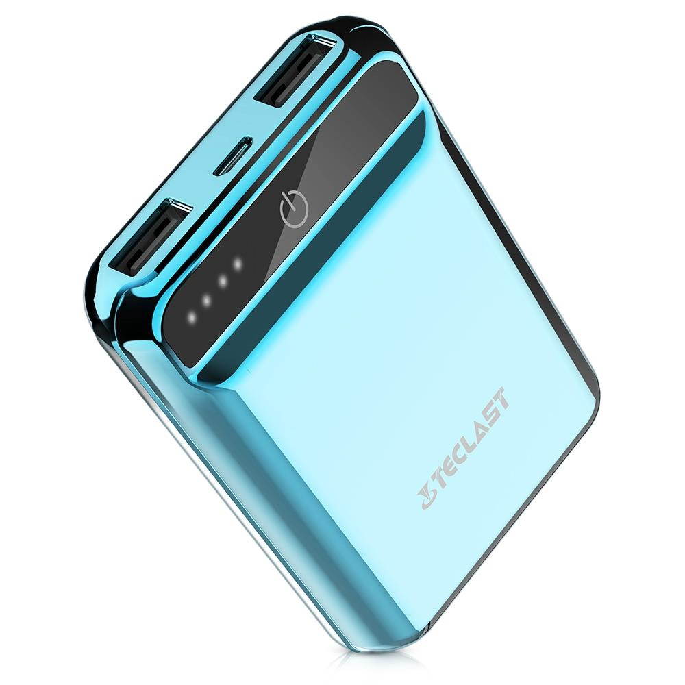 Power Bank 10000mAh High Capacity External Battery Pack Powerbank Cell Phone Battery Backup Charger with Dual Input & Output Compatible iPhone X 8 7 Plus, iPad Tablet & More