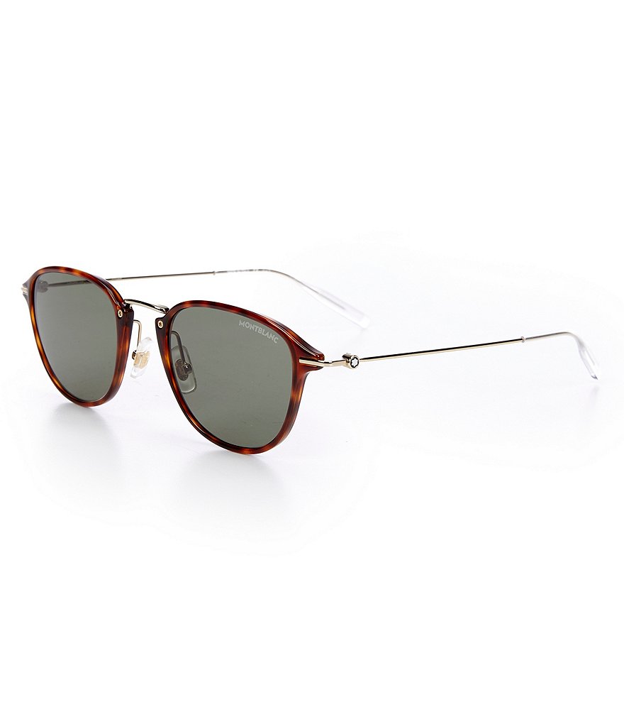Montblanc Men's Mb0145s 51mm Square Sunglasses