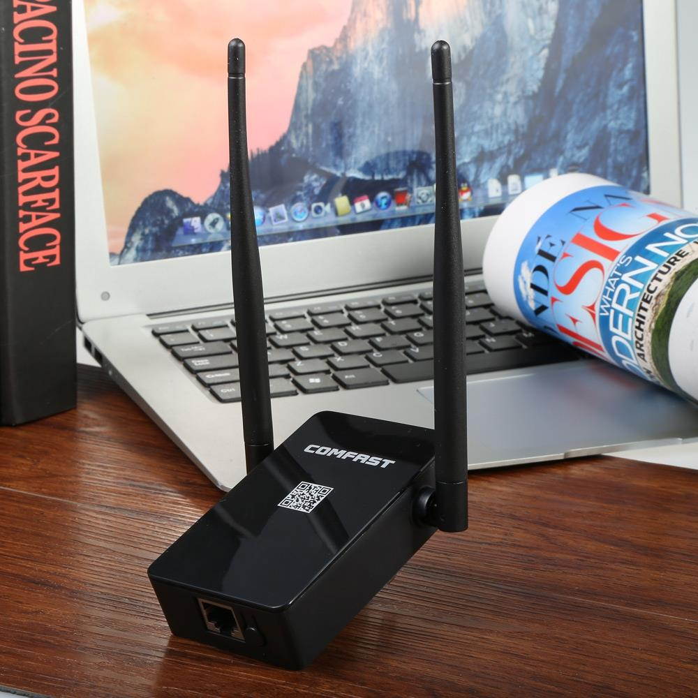WR302S 300Mbps WiFi Repeater Dual 5dbi Antenna Signal Booster with Built-in Dual Realtek Chipset