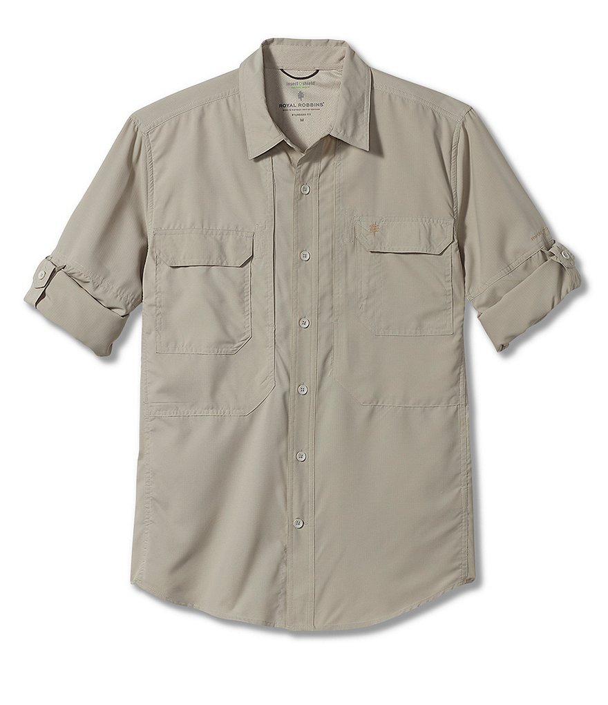 Royal Robbins Bug Bar Expedition Performance Long-Sleeve Woven Shirt
