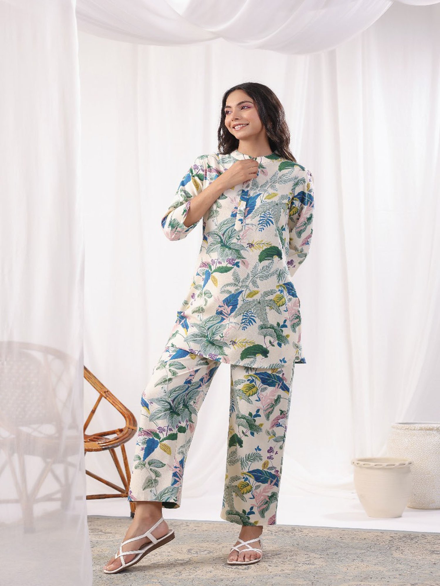 Autumnlane Freya Aquatic Cotton Co-Ord Set