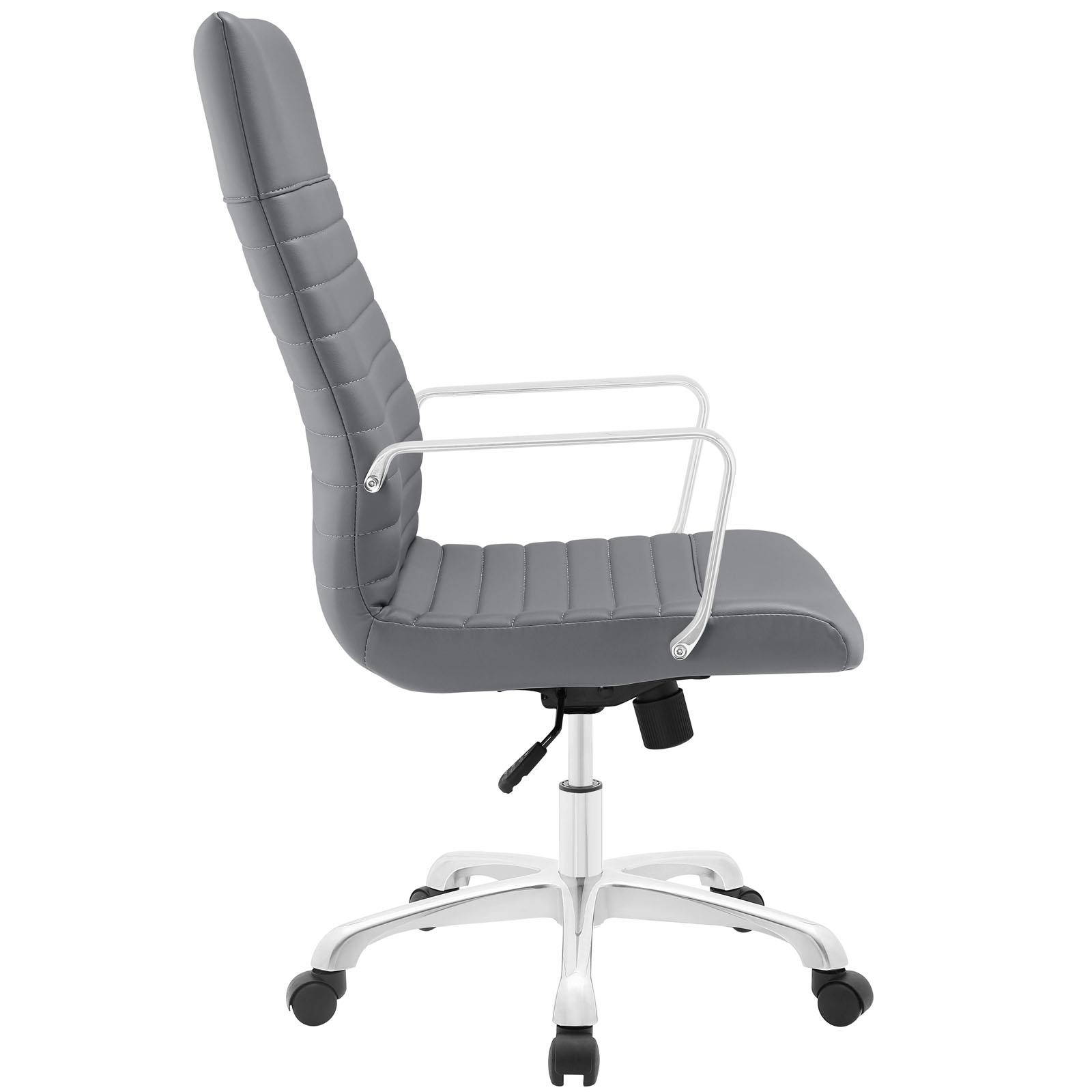 LexMod EEI-1061-GRY Finesse Highback Office Chair in Gray