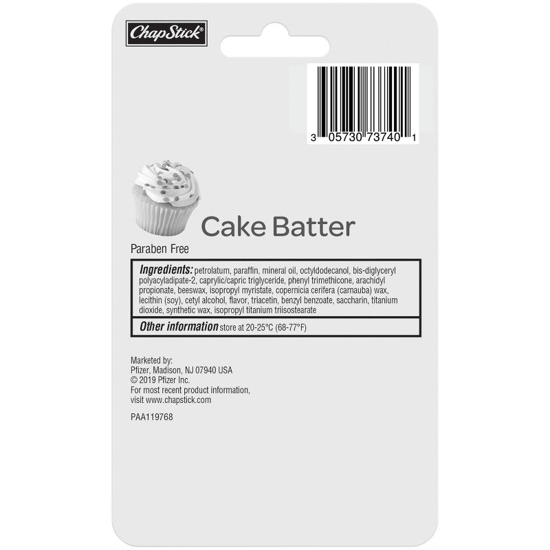 Chapstick Lip Balm - Cake Batter - 3ct/0.45oz
