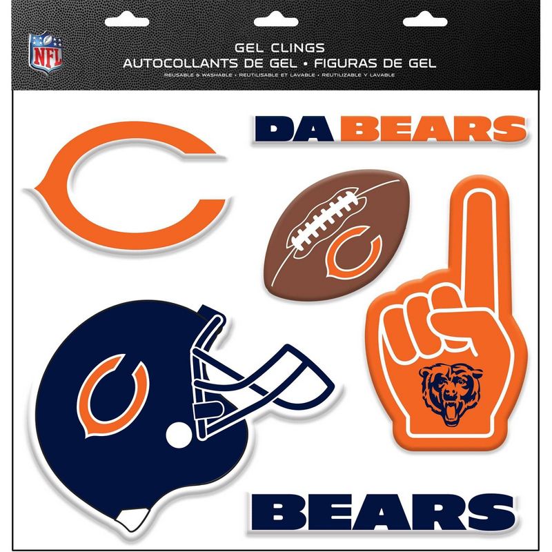 NFL Chicago Bears Gel Window Clings