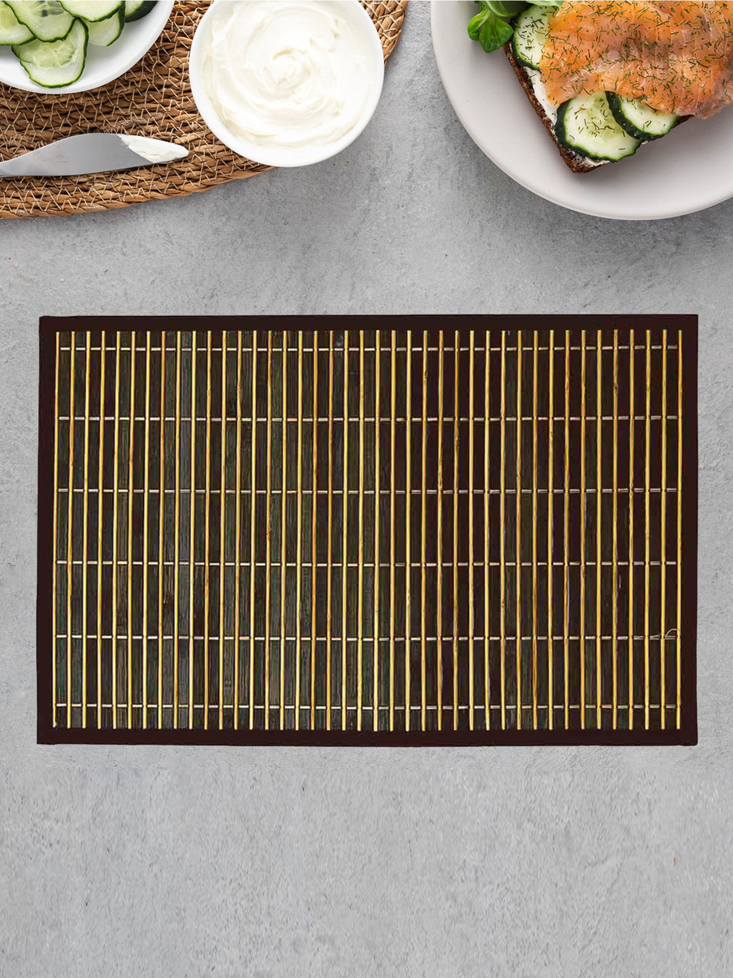 Freelance Brown Bamboo Set of 6 Placemats