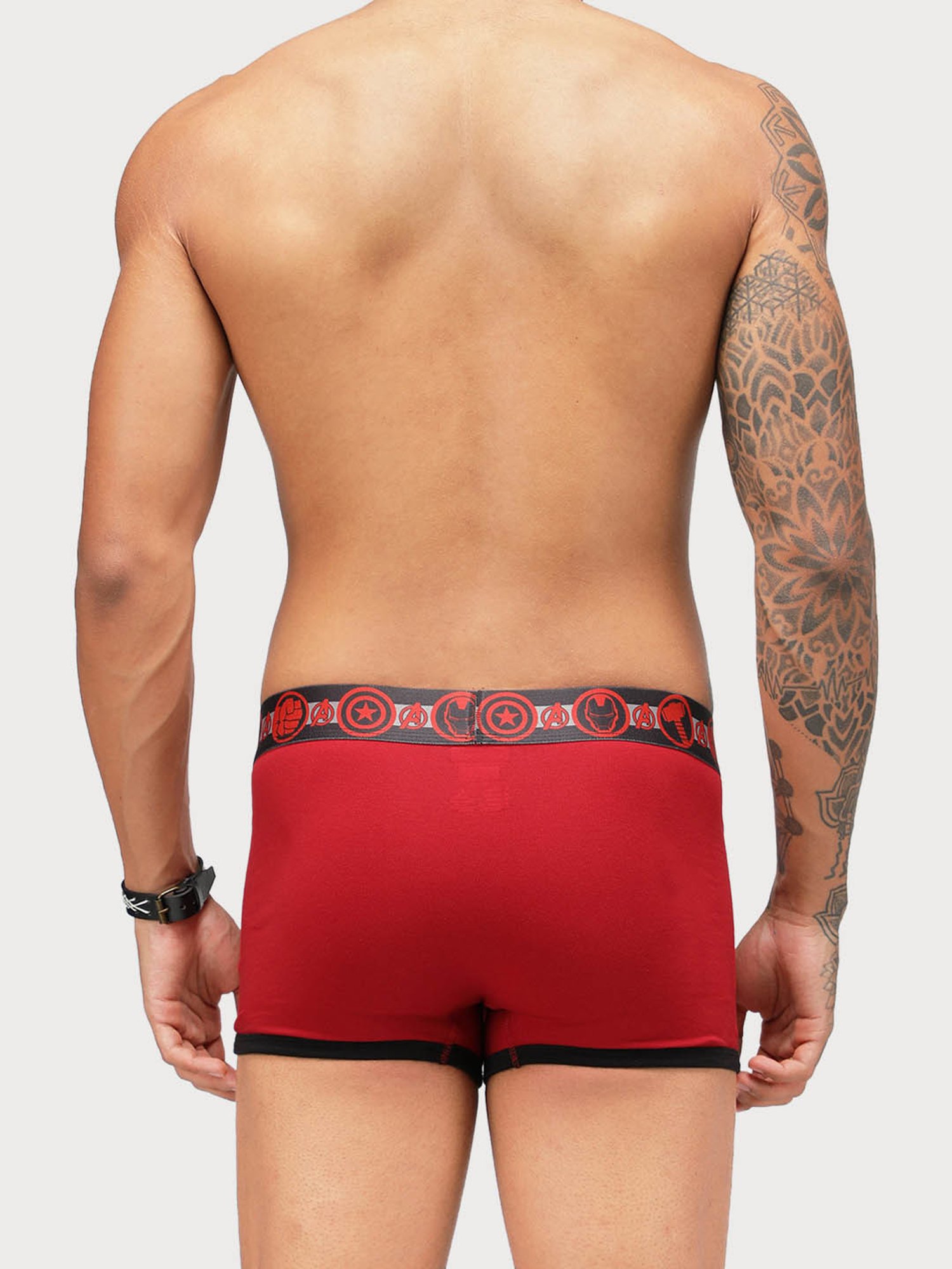Zoiro Chinese Red & Sky Driver Regular Fit Trunks - Pack Of 2