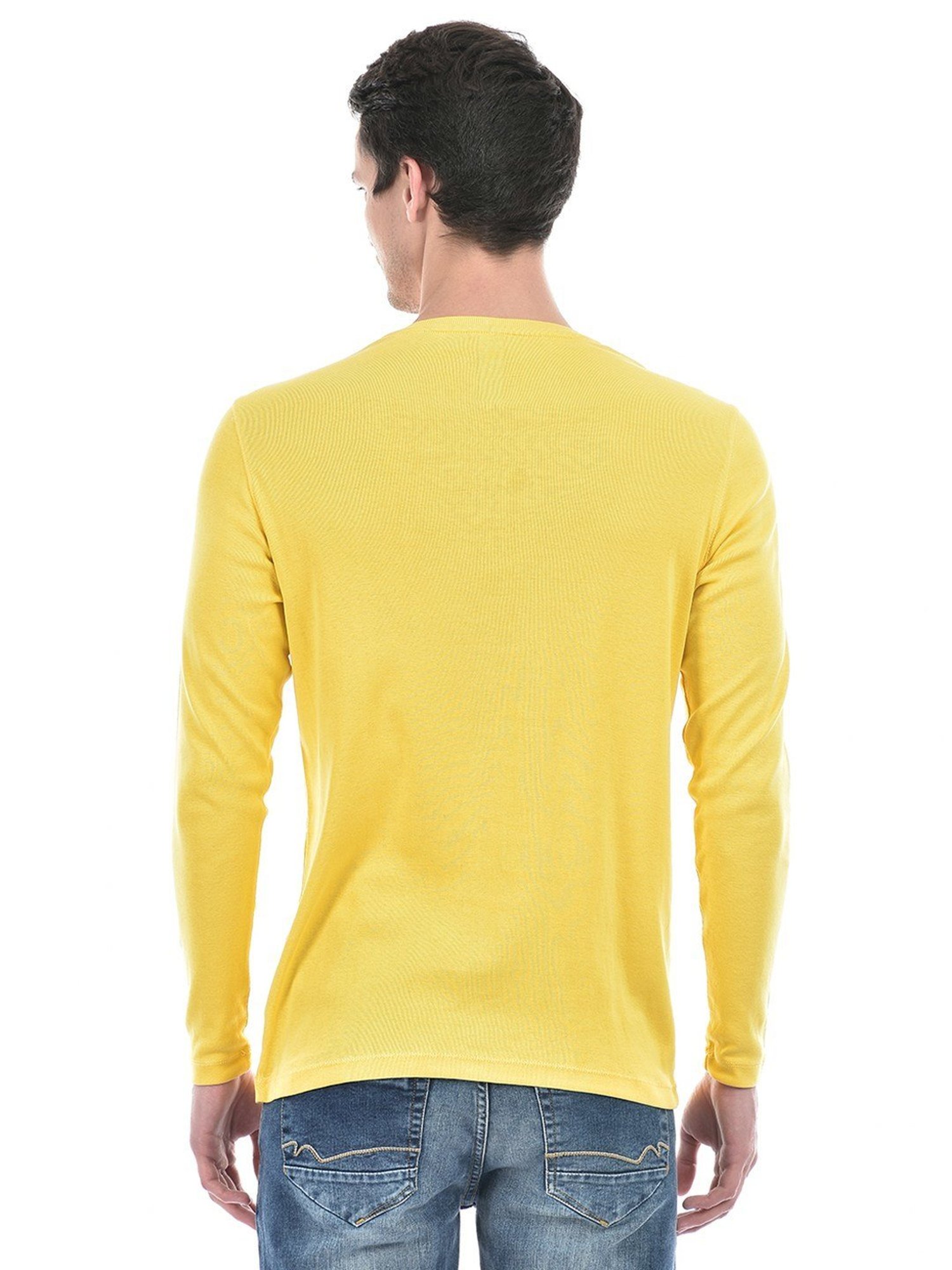 Numero Uno Ochre Och Cotton Regular Fit T-Shirt