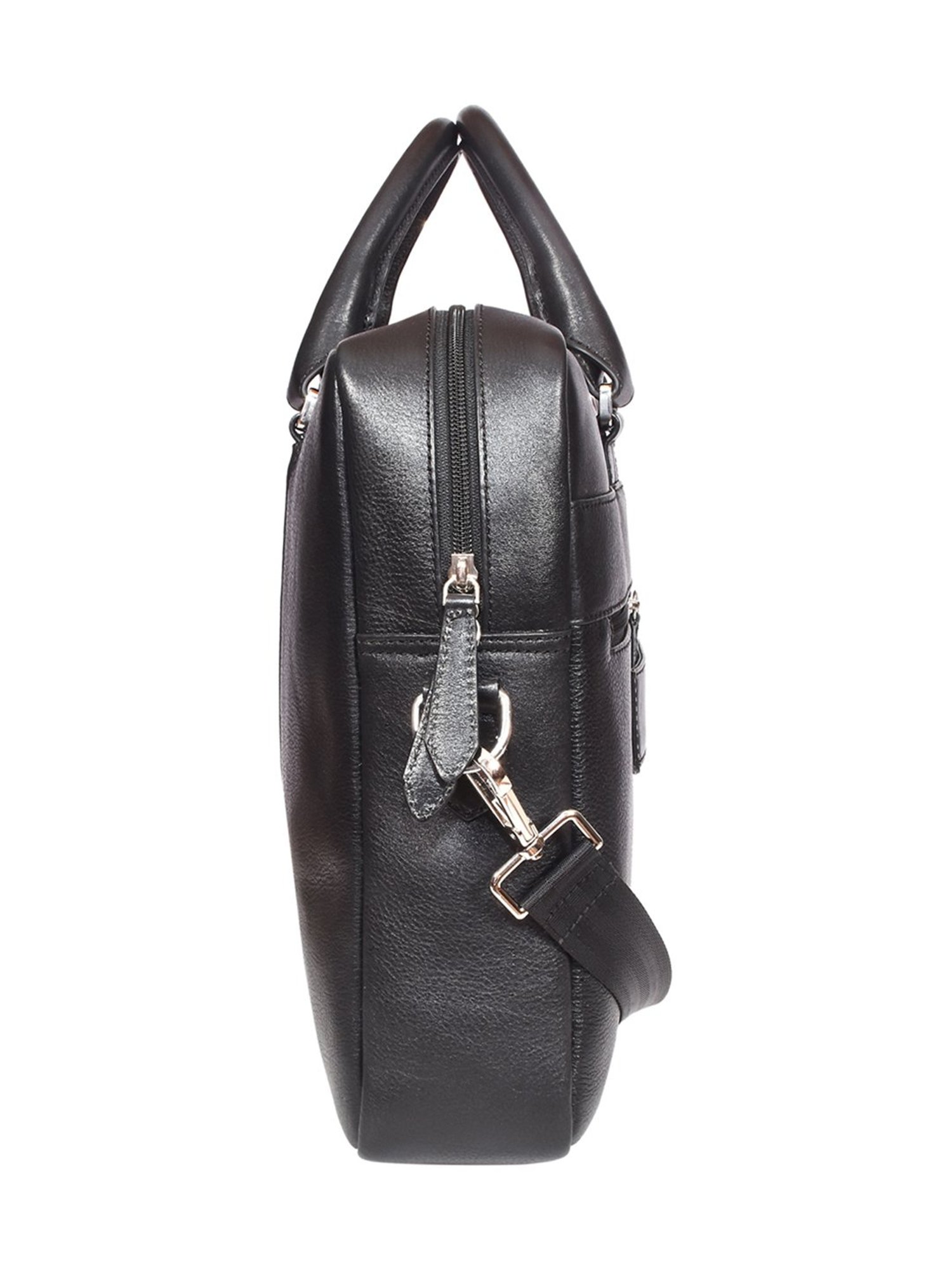 Priority Black Synthetic Large Messenger Bag