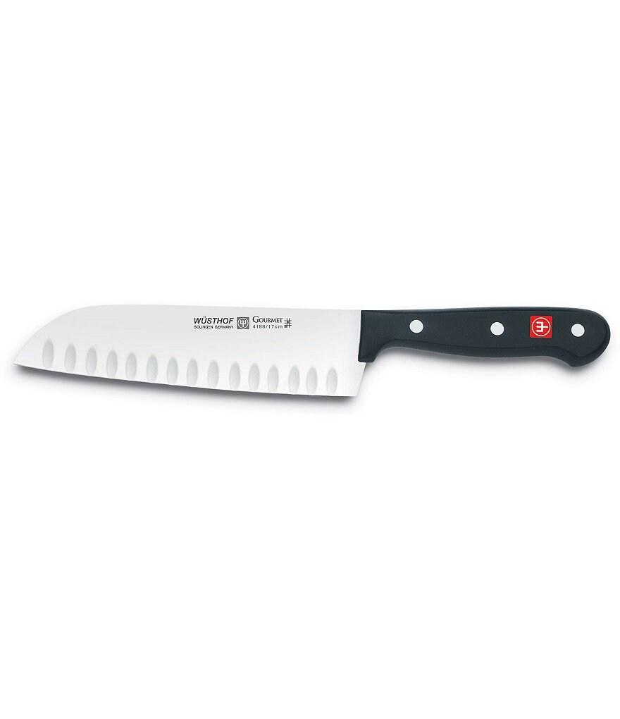 Wusthof Gourmet 7#double; Hollow-Cut Santoku Knife
