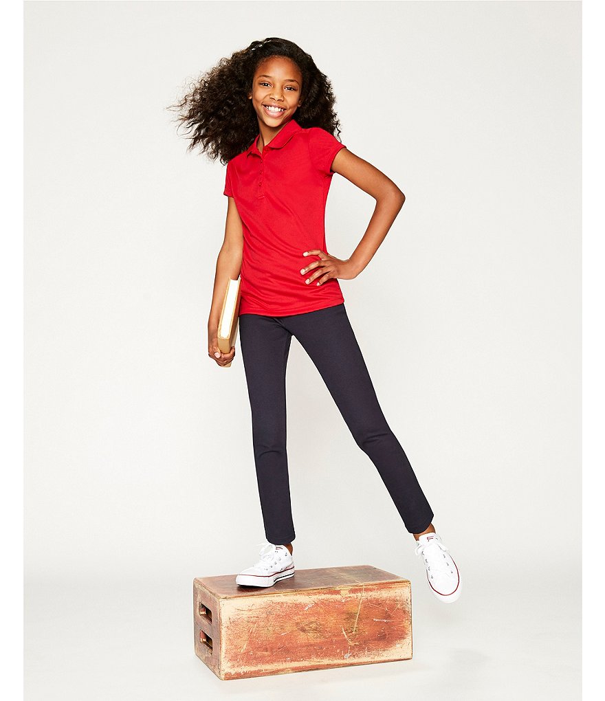 Nautica Big Girls 7-16 Short-Sleeve Performance Polo