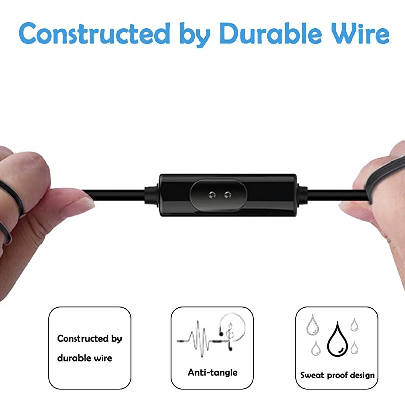 3 Packs Earbud Headphones with Remote Microphone  in Ear Earphone Stereo Sound Noise Isolating Tangle Free for Smartphones Laptops Gaming Fits All 35mm Interface Device