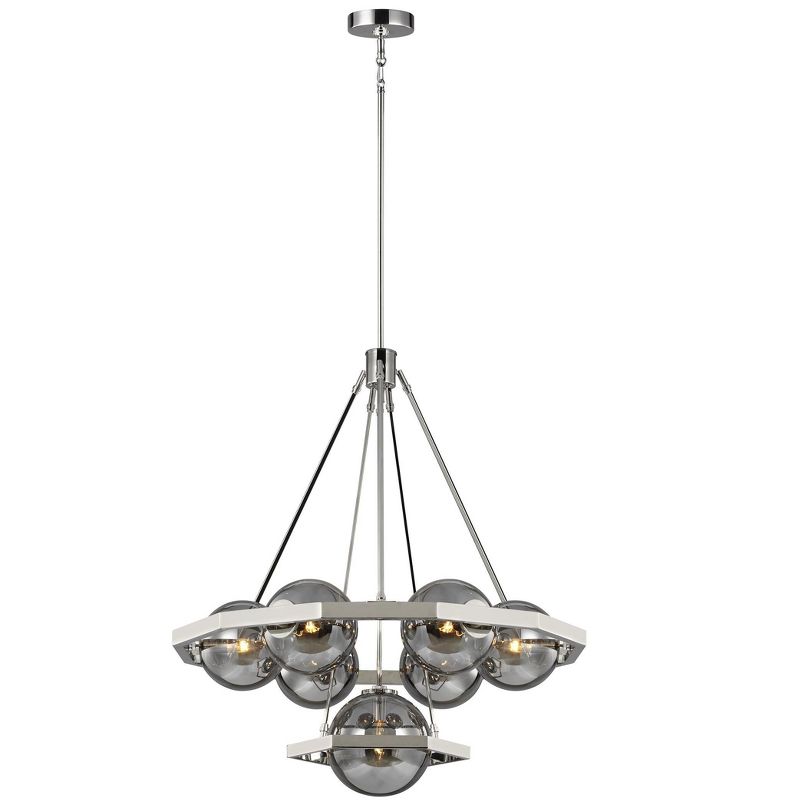 Generation Lighting Harper 7 light Polished Nickel Chandelier F3260/7PN