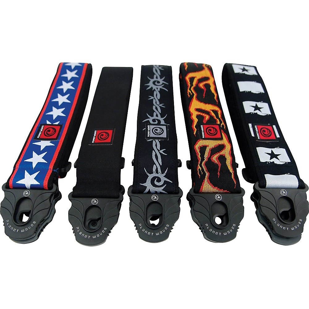 Planet Waves Planet Lock Guitar Strap, Rock Star