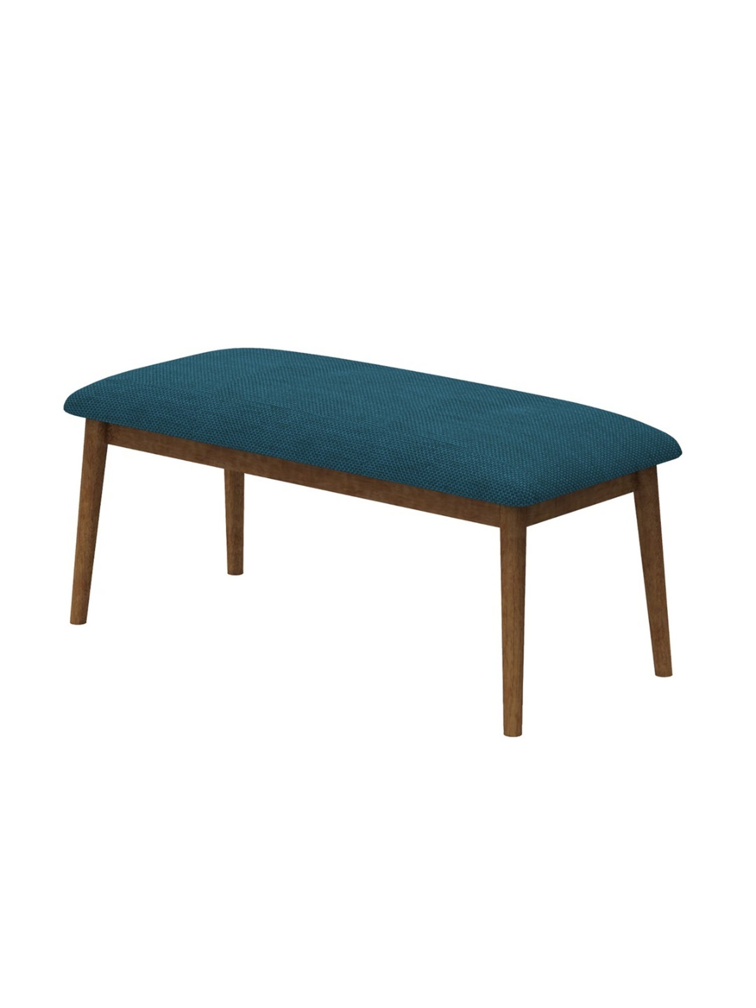 Chumbak Jodhpur Mediterranian Solid Blue Sheesham Wood Bench