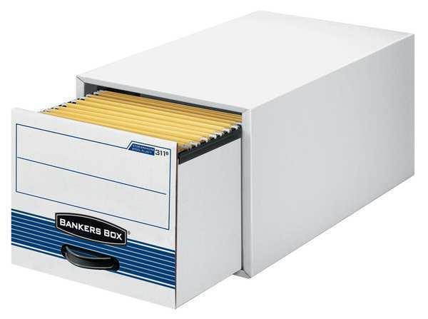 Banker Box,Drawer,Ltr,Wht/Blu,PK6 BANKERS BOX 00311