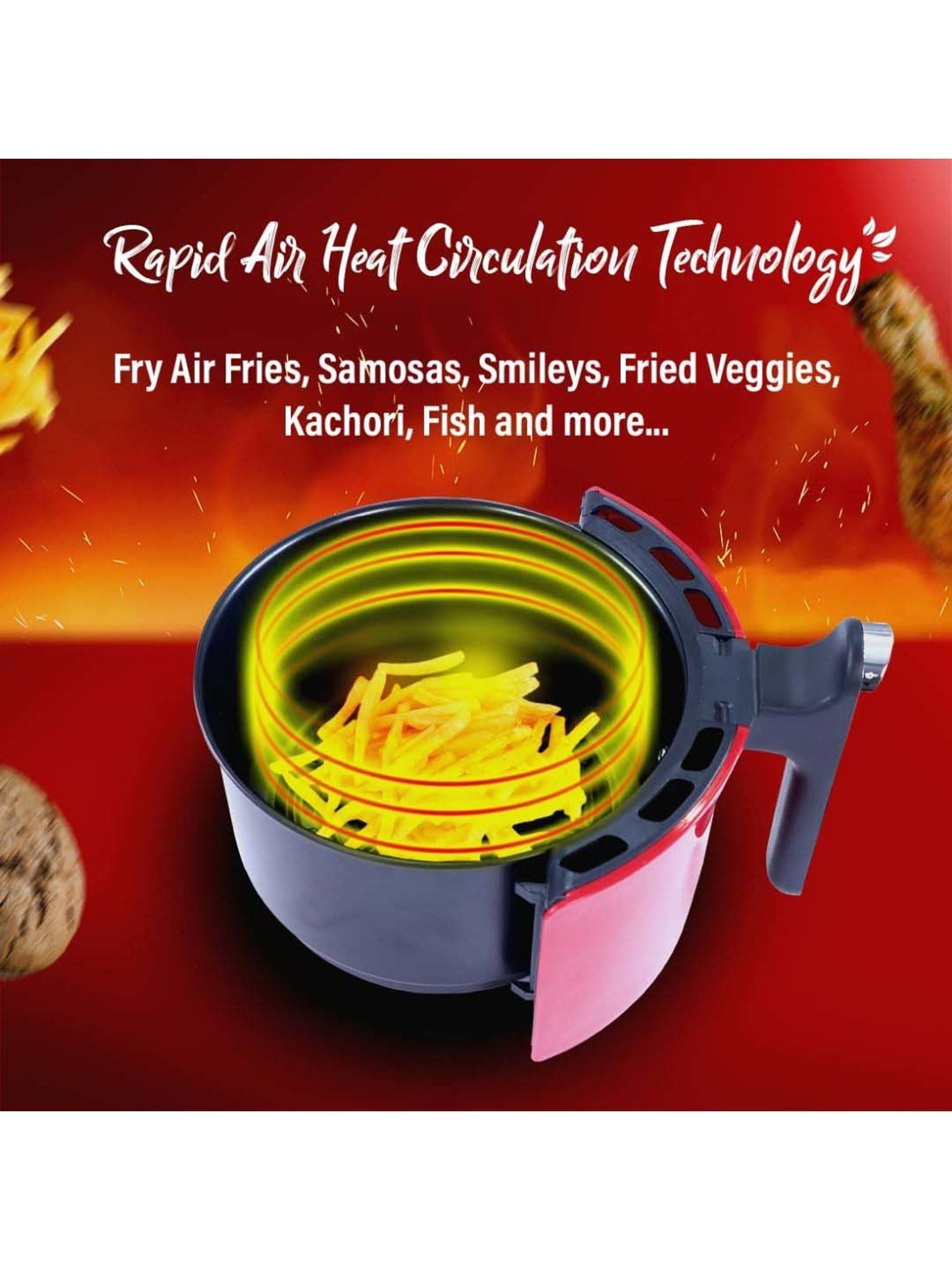 Prestige Nutrifry Black Plastic Electric Digital Touch Airfryer 4.5L