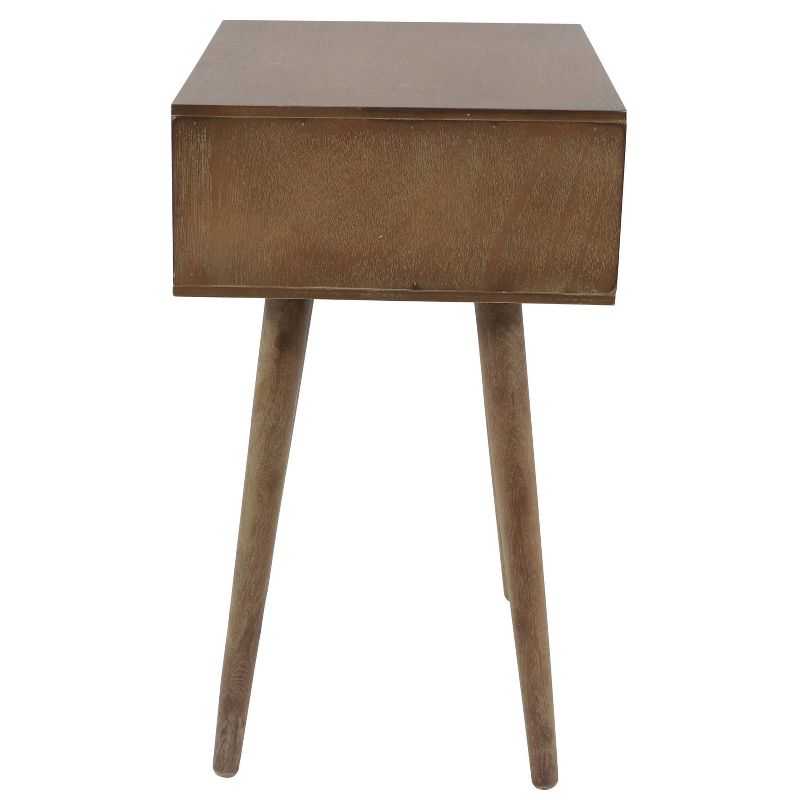 Melvin Mid Century Modern Storage Accent Table Driftwood - Décor Therapy