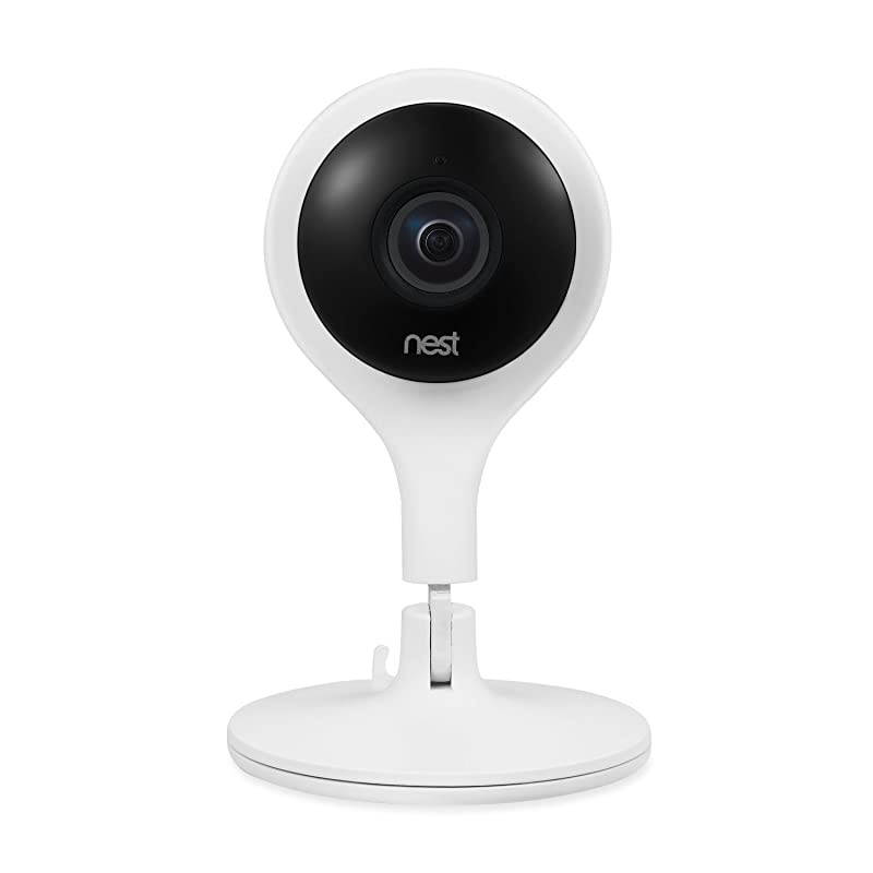 2 in 1 Magnetic White Wall Ceiling Mount for Nest Cam Indoor Place Your Camera Effortlessly onto Any Magnetic Surfaces Alternatively Attach the Mounting Plate onto Walls and Ceiling by