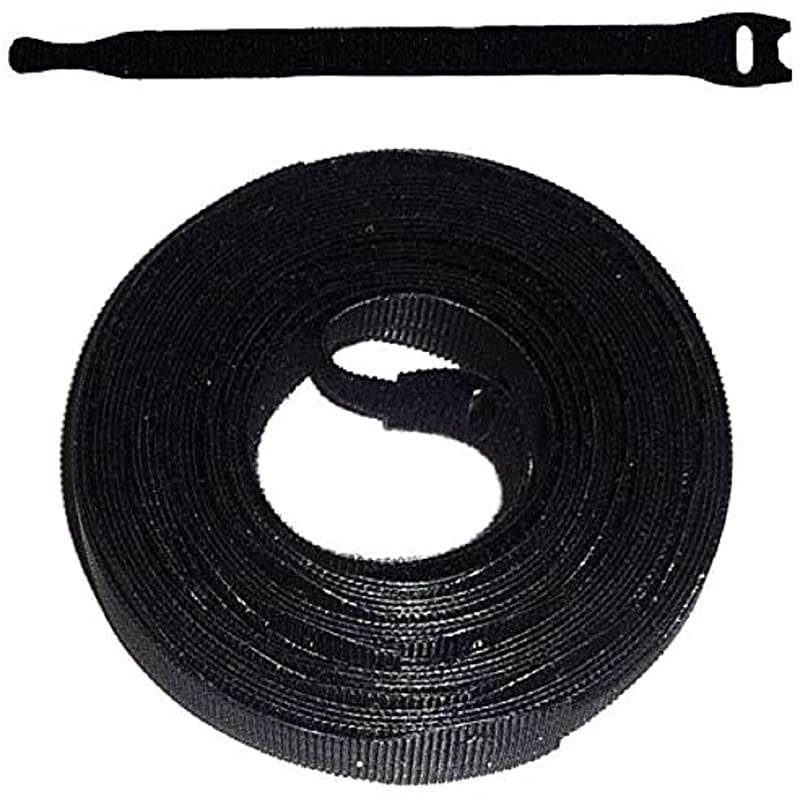 Cable Ties 100Pk 8 x 12 Red and Black Reusable Alternative to Zip Ties ONEWRAP Thin PreCut Cord Organization Straps Wire Management for Office or Home VEL30200AMS BlackRed