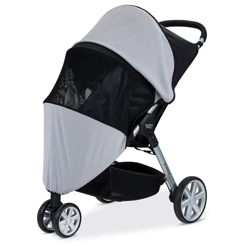 Britax Sun & Bug Stroller Cover - Gray