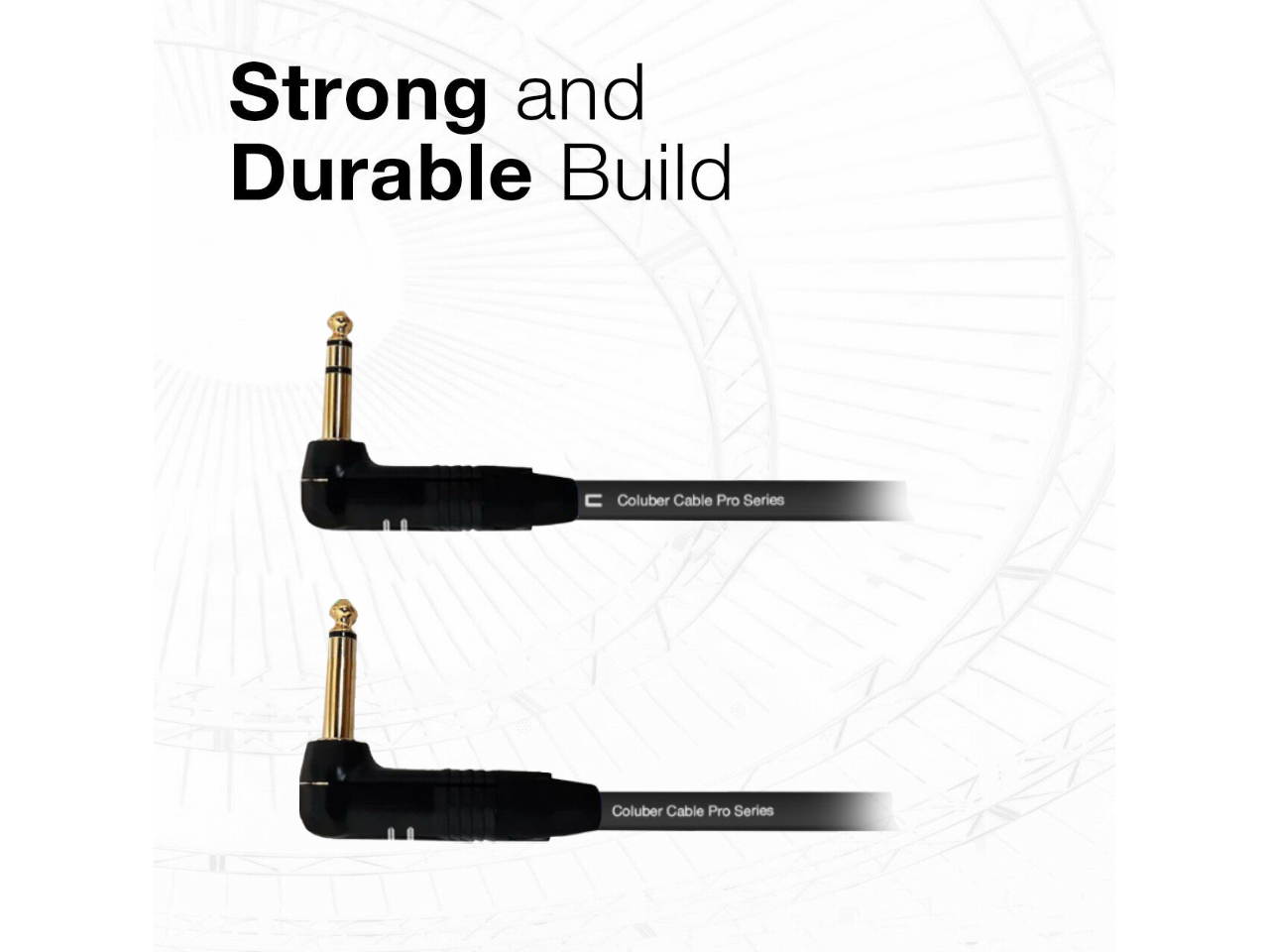 Right Angle 1/4" TRS to RA TS Unbalanced Mono Cable - Custom Length, Color Cord