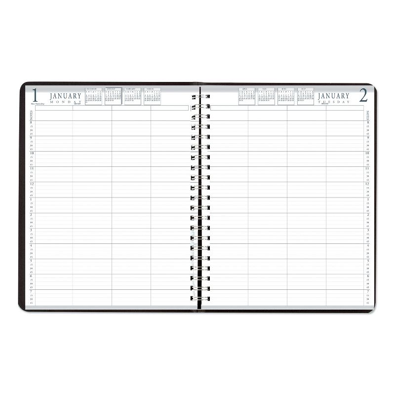 House of Doolittle Four-Person Group Practice Daily Appt Book, 11 x 8.5, Black, 2021 28202