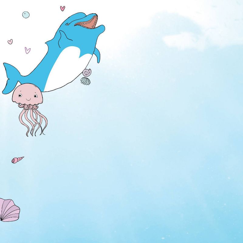 80ct Dolphin Adventure Letterhead Blue