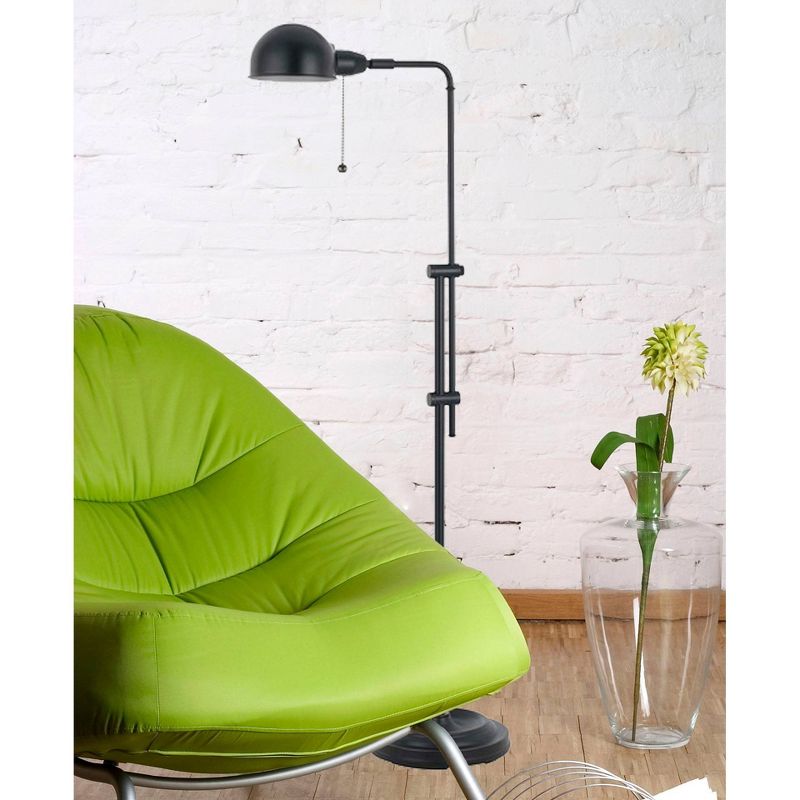 42" x 58" Adjustable Height Croby Oil Rubbed Metal Floor Lamp Bronze - Cal Lighting