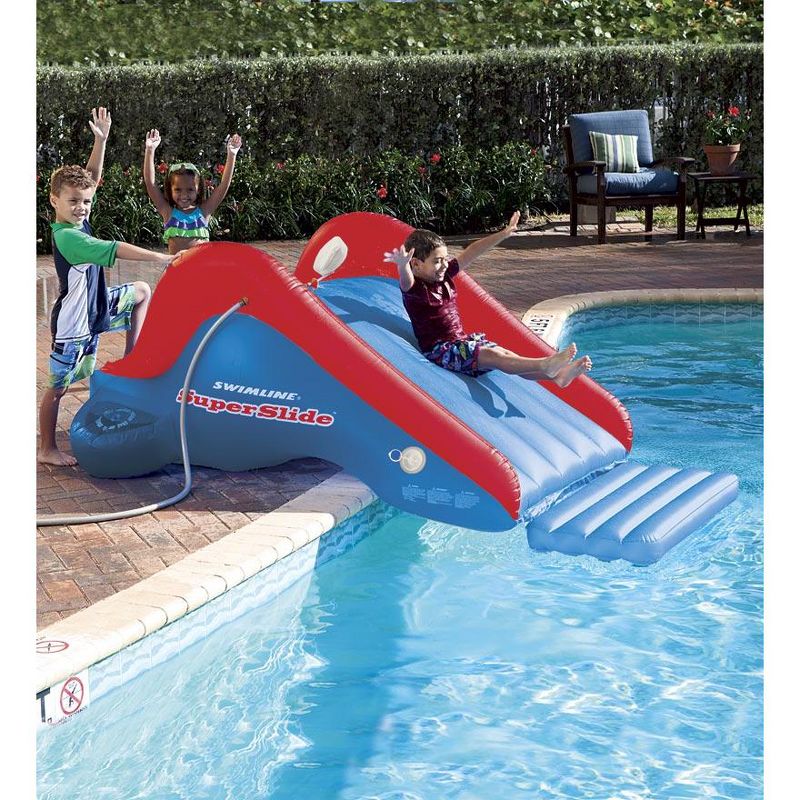 H2OGO! 53346E Mount Splashmore Kids Inflatable Backyard Water Slide Splash Mega Park Toy with Climbing Wall, Slide, Splash Zone, and Spray Blaster