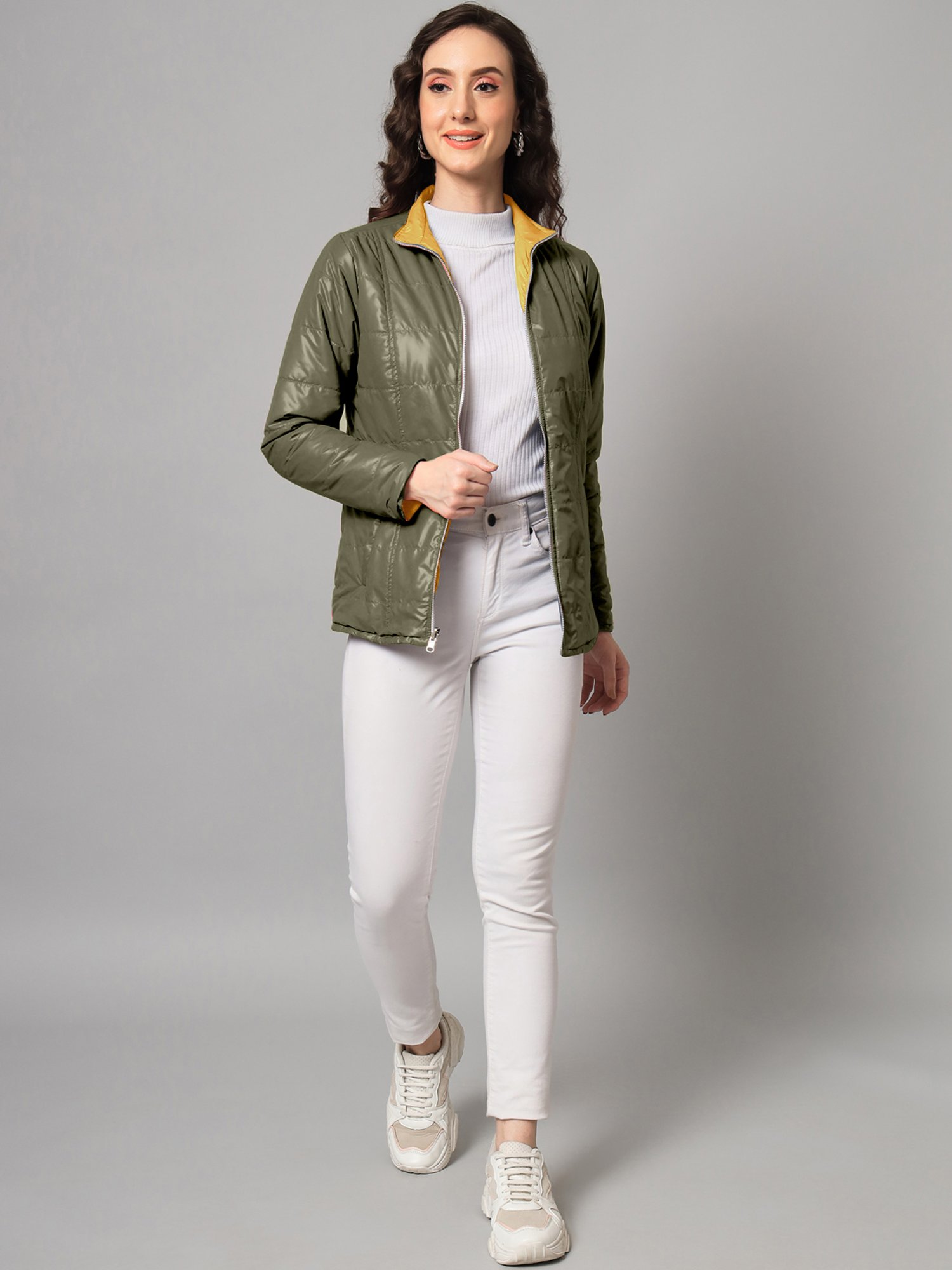 PURYS Green & Yellow Reversible Jacket